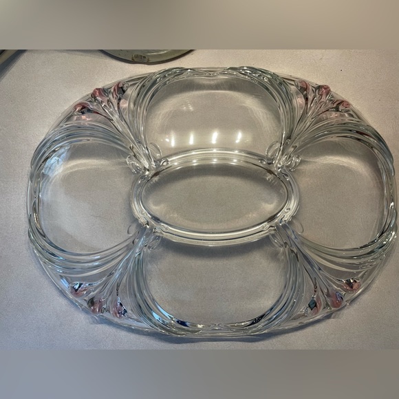 Vintage Mikasa Tivoli Pink Tulip
Glass Serving Dish Walther Crystal
Compartment - Picture 1 of 4